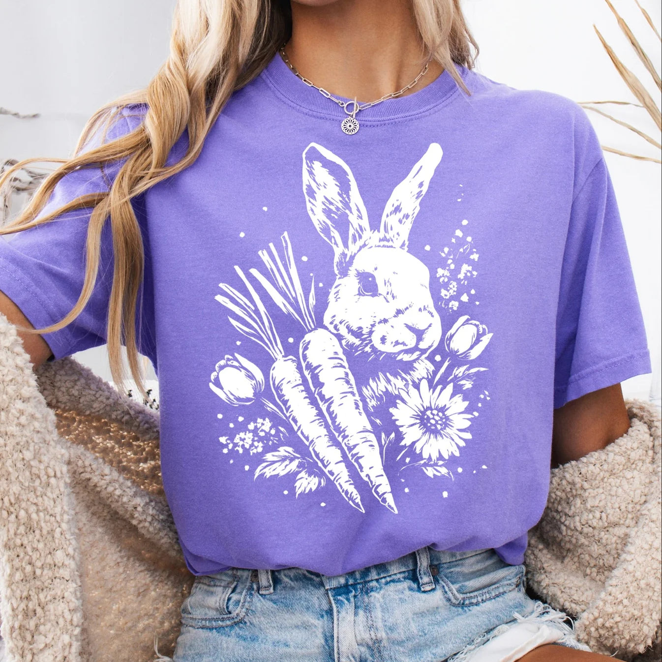 Easter Bun Carrot Hooded Sweatshirt
