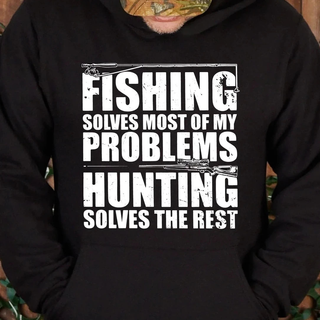 Fishing/Hunting Solves Problems Tee