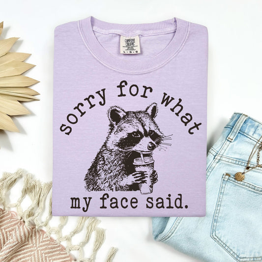 Face Said Raccoon Tank Top