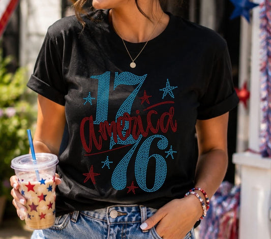 Retro america 1776 Tee