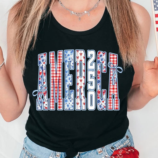 America Patch Tank Top