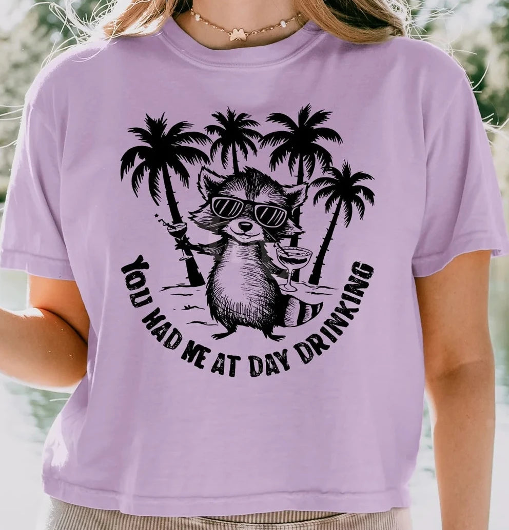 Day Drinking Raccoon Tee