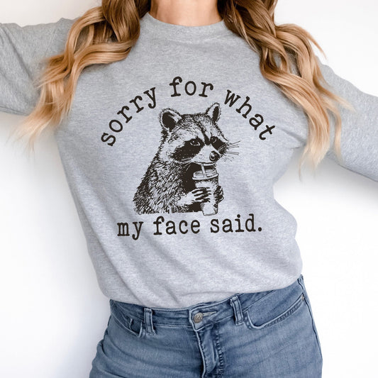 Face Said Raccoon Tank Top