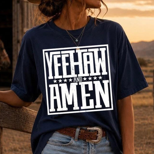 Yeehaw and Amen Tank Top