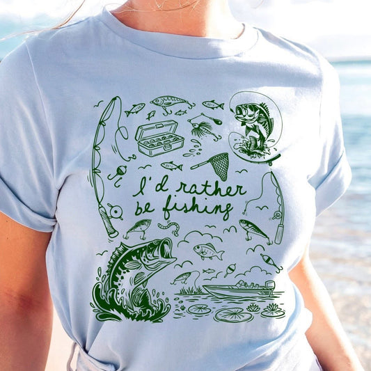 Rather Be Fishing Tank Top