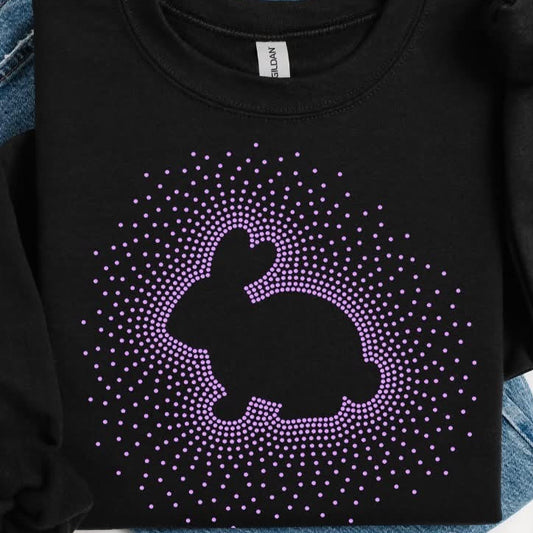 Bunny Scatter Hooded Sweatshirt Spangle